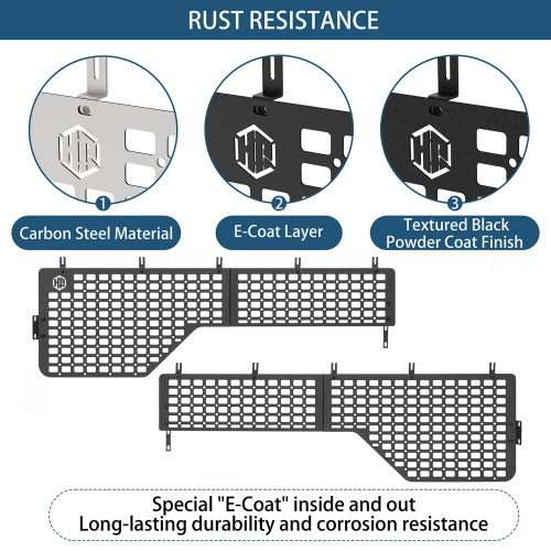 Bed Side MOLLE Panels - Pairs For 2014-2021 Toyota Tundra 5.5' Short Bed - Ultralisk4x4