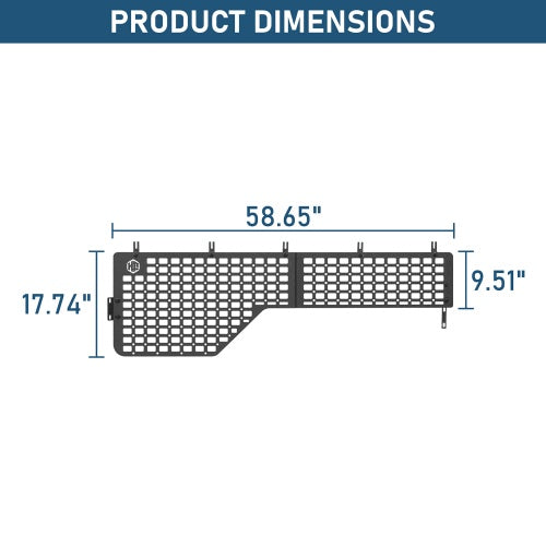 Bed Side MOLLE Panels - Pairs For 2014-2021 Toyota Tundra 5.5' Short Bed - Ultralisk4x4