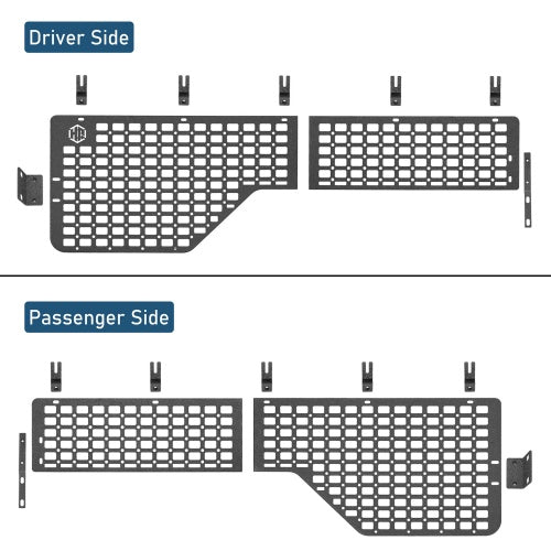 Bed Side MOLLE Panels - Pairs For 2014-2021 Toyota Tundra 5.5' Short Bed - Ultralisk4x4