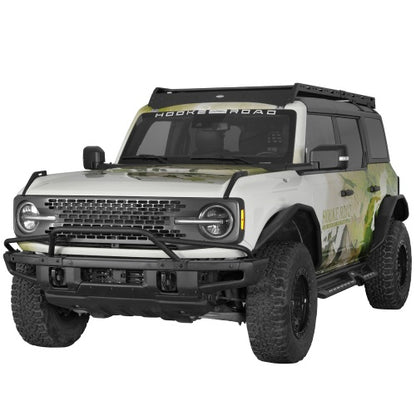 Ultralisk4x4 Baja Style Bull Bar For 2021-2026 Ford Bronco w/ Steel Modular Bumper(Excluding Bronco Sport & Raptor, Everglades, Black Diamond)