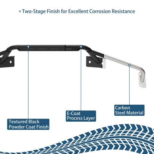 Ultralisk4x4 Baja Style Bull Bar For 2021-2026 Ford Bronco w/ Steel Modular Bumper(Excluding Bronco Sport & Raptor, Everglades, Black Diamond)