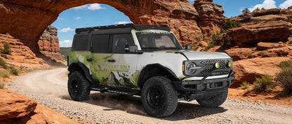 Ultralisk4x4 Baja Style Bull Bar For 2021-2026 Ford Bronco w/ Steel Modular Bumper(Excluding Bronco Sport & Raptor, Everglades, Black Diamond)