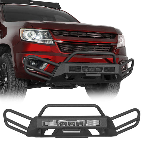 Blink Stubby Front Bumper For 2015-2020 Chevy Colorado (Excluding ZR2 Models) - Ultralisk4x4