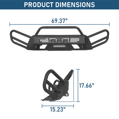 Blink Stubby Front Bumper For 2015-2020 Chevy Colorado (Excluding ZR2 Models) - Ultralisk4x4