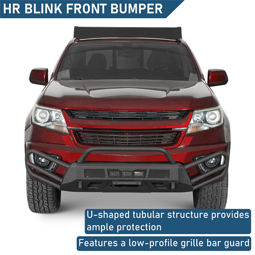 Blink Stubby Front Bumper For 2015-2020 Chevy Colorado (Excluding ZR2 Models) - Ultralisk4x4