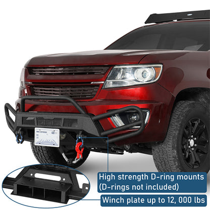 Blink Stubby Front Bumper For 2015-2020 Chevy Colorado (Excluding ZR2 Models) - Ultralisk4x4