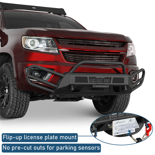 Blink Stubby Front Bumper For 2015-2020 Chevy Colorado (Excluding ZR2 Models) - Ultralisk4x4
