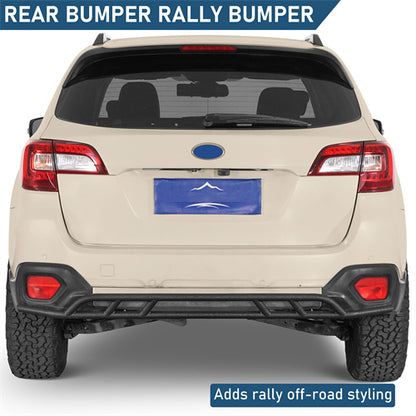 Rear Bumper Rally Tubular Bumper For 2015-2019 Subaru Outback - Ultralisk4x4