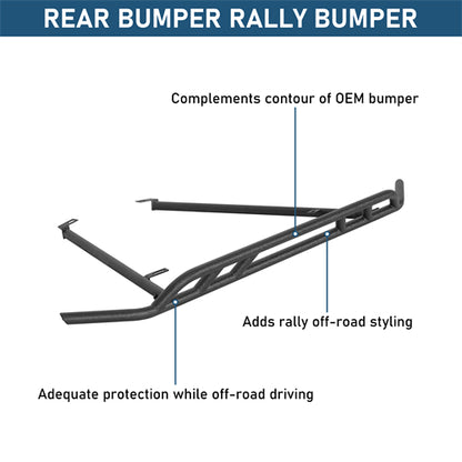 Rear Bumper Rally Tubular Bumper For 2015-2019 Subaru Outback - Ultralisk4x4