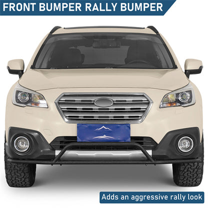 Front Bumper Rally Tubular Bumper For 2015-2019 Subaru Outback - Ultralisk4x4