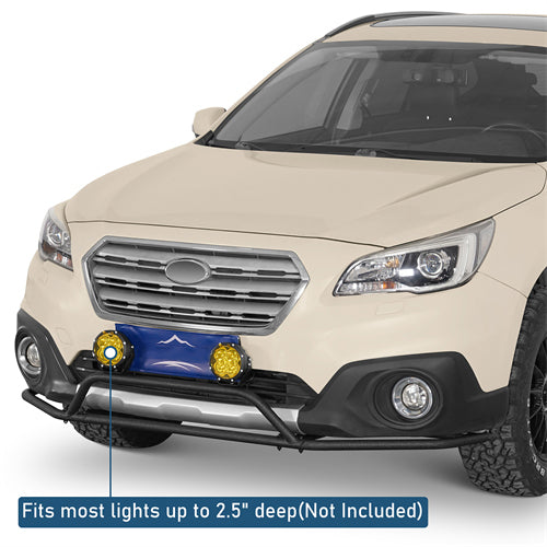 Front Bumper Rally Tubular Bumper For 2015-2019 Subaru Outback - Ultralisk4x4