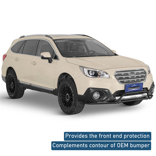 Front Bumper Rally Tubular Bumper For 2015-2019 Subaru Outback - Ultralisk4x4
