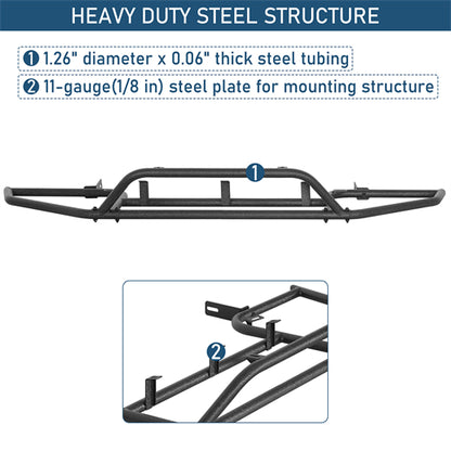 Front Bumper Rally Tubular Bumper For 2015-2019 Subaru Outback - Ultralisk4x4