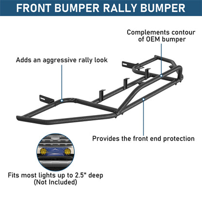 Front Bumper Rally Tubular Bumper For 2015-2019 Subaru Outback - Ultralisk4x4