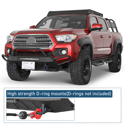 Blink Stubby Front Bumper w/ Side Tube Guard For 2016-2023 Toyota Tacoma - Ultralisk4x4