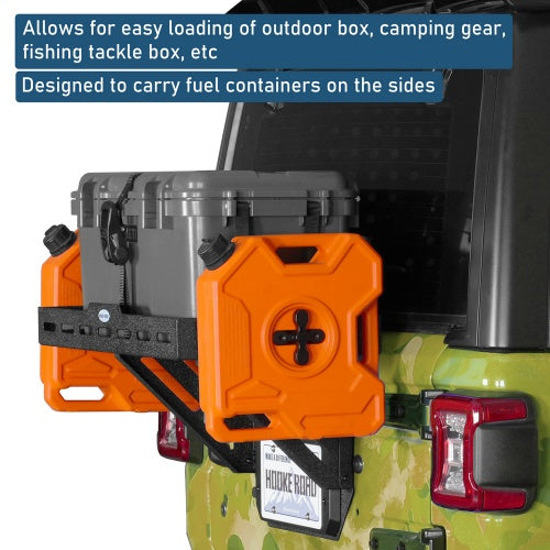 Tailgate Rack Cargo Basket (18-26 For Jeep Wrangler JL) - Ultralisk4x4