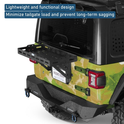 Tailgate Rack Cargo Basket (18-26 For Jeep Wrangler JL) - Ultralisk4x4