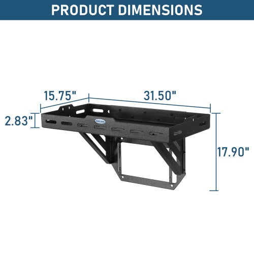 Tailgate Rack Cargo Basket (18-26 For Jeep Wrangler JL) - Ultralisk4x4