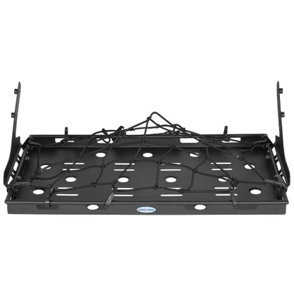 Lightweight Steel Basket Cargo Rack (18-26 Jeep Wrangler JL 4-Door Hardtop & Sky One Touch Power Top) - Ultralisk4x4