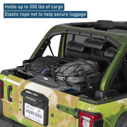 Lightweight Steel Basket Cargo Rack (18-26 Jeep Wrangler JL 4-Door Hardtop & Sky One Touch Power Top) - Ultralisk4x4