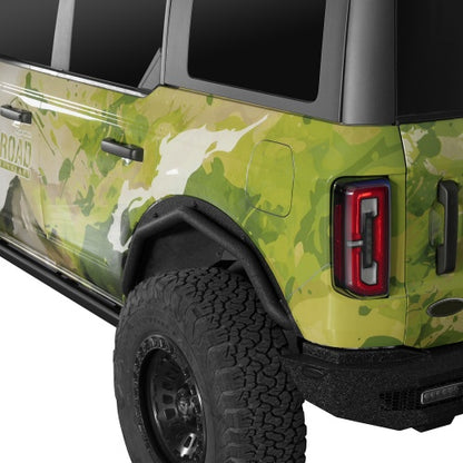 Ultralisk4x4 Front & Rear Fender Flare Delete Kit For 2021-2026 Ford Bronco 4-Door(Excluding Heritage Edition, Everglades, Heritage Limited Edition, Stroppe Edition, Raptor)