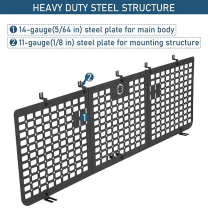 Front Bed MOLLE Panel For 2014-2021 Toyota Tundra CrewMax - Ultralisk4x4