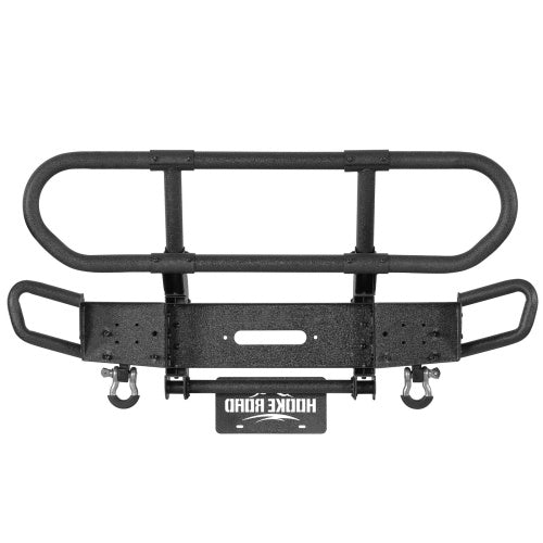 Rock Crawler Front Bumper w/ Grille Guard & Winch Plate For 2018-2026 Jeep Wrangler JL & 2020-2026 Gladiator JT - Ultralisk4x4