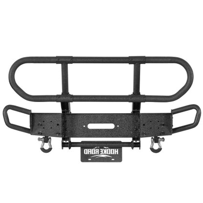Rock Crawler Front Bumper w/ Grille Guard & Winch Plate For 2018-2026 Jeep Wrangler JL & 2020-2026 Gladiator JT - Ultralisk4x4