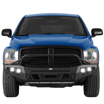 Ultralisk4x4 ExplorerX Front Bumper with 12K Winch Plate for 2004-2006 Dodge Durango