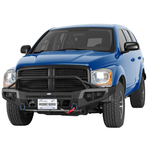 Ultralisk4x4 ExplorerX Front Bumper with 12K Winch Plate for 2004-2006 Dodge Durango