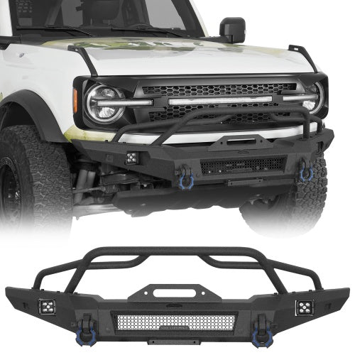Horn Front Bumper For 2021-2026 Ford Bronco (Excluding Raptor) - Ultralisk4x4