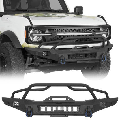 Horn Front Bumper For 2021-2026 Ford Bronco (Excluding Raptor) - Ultralisk4x4
