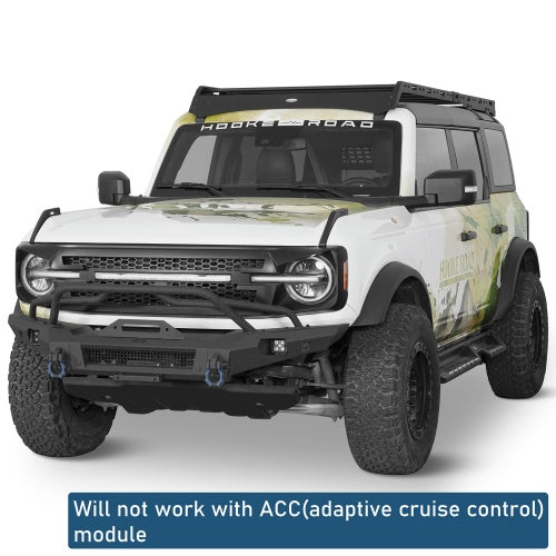 Horn Front Bumper For 2021-2026 Ford Bronco (Excluding Raptor) - Ultralisk4x4