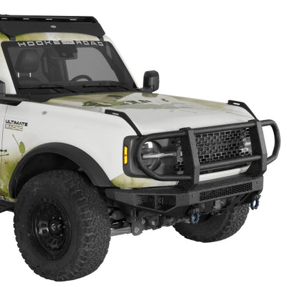 Ultralisk4x4 ExplorerX Front Bumper w/ Grille Guard For 21-26 Ford Bronco(Excluding Bronco Sport & Raptor) Models