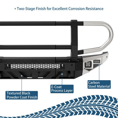 Ultralisk4x4 ExplorerX Front Bumper w/ Grille Guard For 21-26 Ford Bronco(Excluding Bronco Sport & Raptor) Models