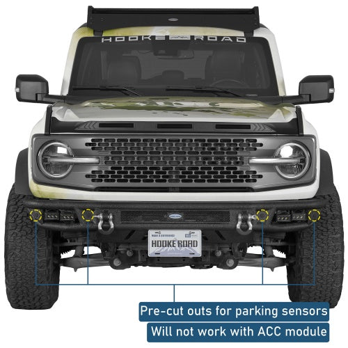 Tubular Front Bumper for 21-26 Ford Bronco (Excluding Bronco Sport & Raptor) - Ultralisk 4x4