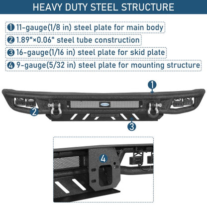 Tubular Front Bumper for 21-26 Ford Bronco (Excluding Bronco Sport & Raptor) - Ultralisk 4x4