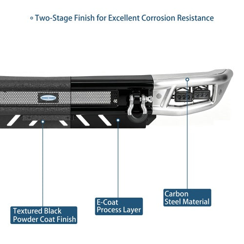 Tubular Front Bumper for 21-26 Ford Bronco (Excluding Bronco Sport & Raptor) - Ultralisk 4x4