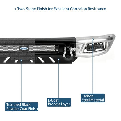 Tubular Front Bumper for 21-26 Ford Bronco (Excluding Bronco Sport & Raptor) - Ultralisk 4x4