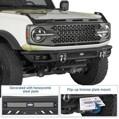 Tubular Front Bumper for 21-26 Ford Bronco (Excluding Bronco Sport & Raptor) - Ultralisk 4x4