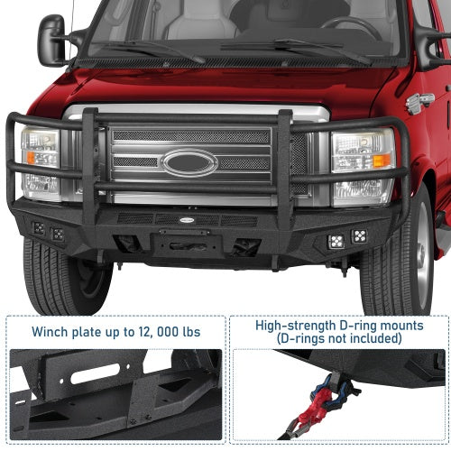 Magnus Front Bumper w/ Grille Guard for 2008-2026 Ford E-350 - Ultralisk4x4