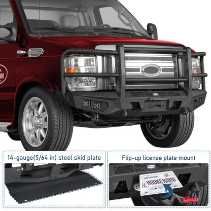 Magnus Front Bumper w/ Grille Guard for 2008-2026 Ford E-350 - Ultralisk4x4