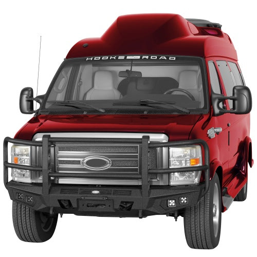 Magnus Front Bumper w/ Grille Guard for 2008-2026 Ford E-350 - Ultralisk4x4