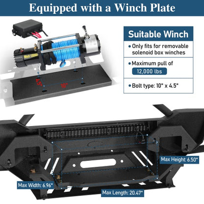 ExplorerX Off‑Road Winch Tube Front Bumper For 1998-2011 Ford Ranger - Ultralisk4x4