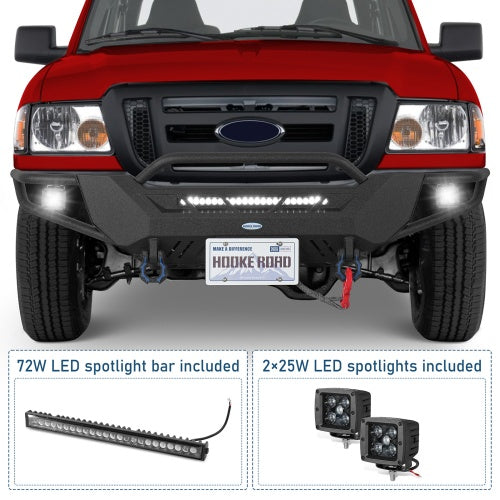 ExplorerX Off‑Road Winch Tube Front Bumper For 1998-2011 Ford Ranger - Ultralisk4x4