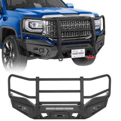 Magnus Front Bumper w/ Grille Guard For 2016-2018 GMC Sierra 1500 - Ultralisk4x4