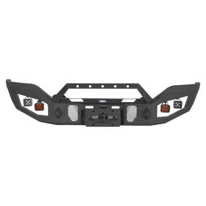 Discovery Ⅰ Full-Width Front Bumper w/ Winch Plate & LED Spotlights For 2016-2018 GMC Sierra 1500 - Ultralisk4x4