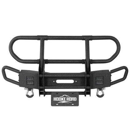 Rock Crawler Stubby Front Bumper w/Grille Guard For 2007-2018 Jeep Wrangler JK - Ultralisk4x4