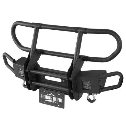 Rock Crawler Stubby Front Bumper w/Grille Guard For 2007-2018 Jeep Wrangler JK - Ultralisk4x4
