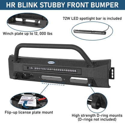 Blink Stubby Front Bumper w/ 12K Winch Plate for 03-09 Lexus GX470 - Ultralisk4x4